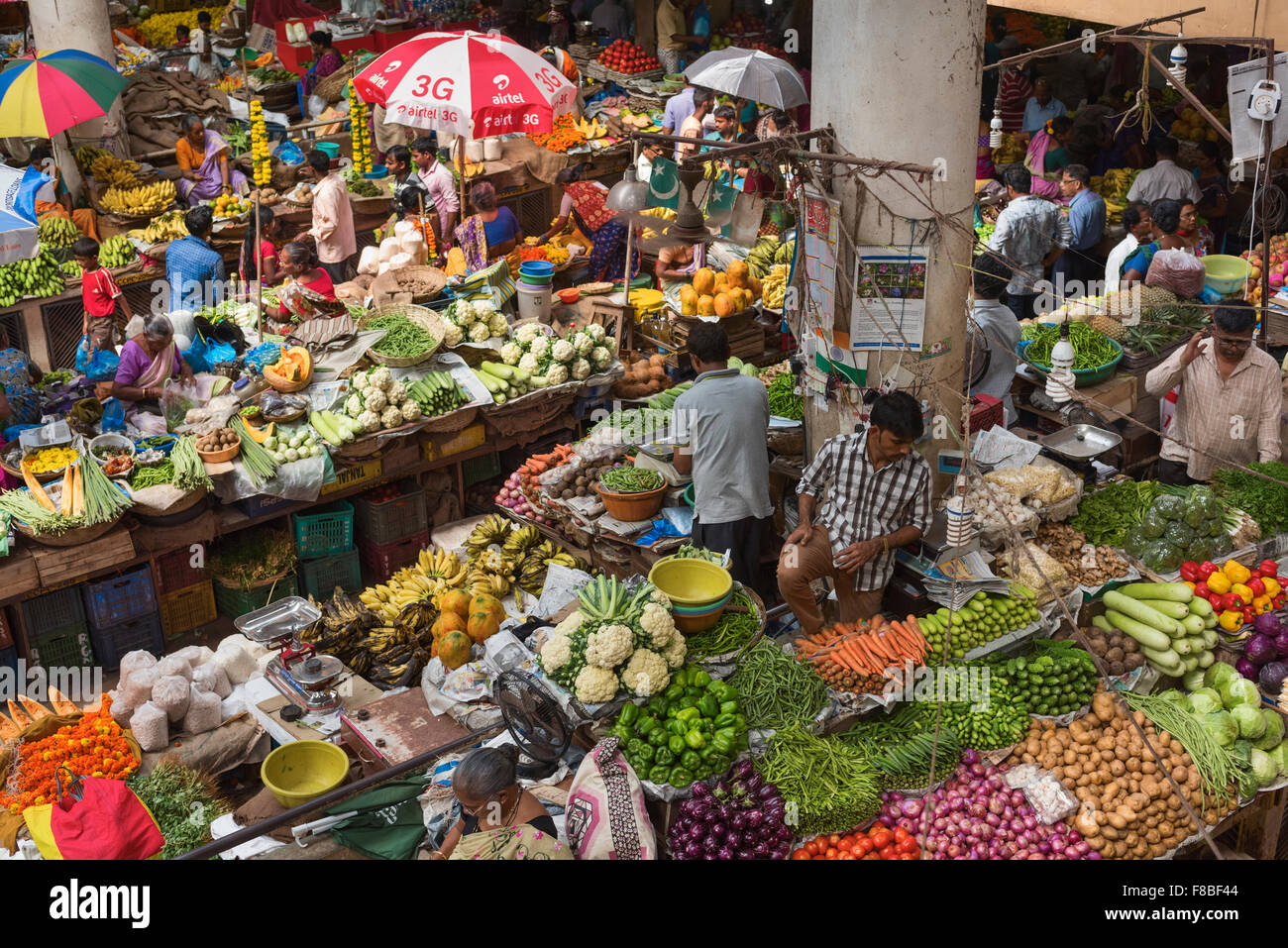 Stadtmarkt Panjim Goa Indien Stockfoto