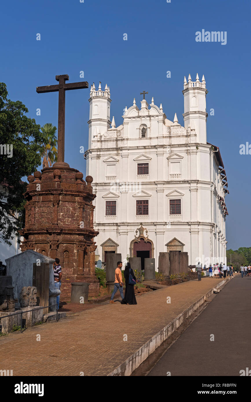 Kirche des Heiligen Franziskus von Assisi alten Goa Indien Stockfoto