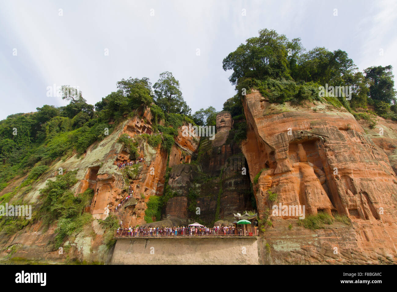 Leshan Giant Buddha Provinz Sichuan China LA008720 Stockfoto