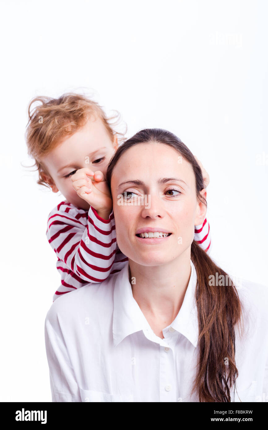 2 jähriger Junge. Stockfoto