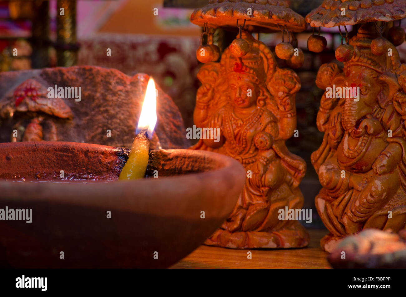 Diwali Puja Stockfoto