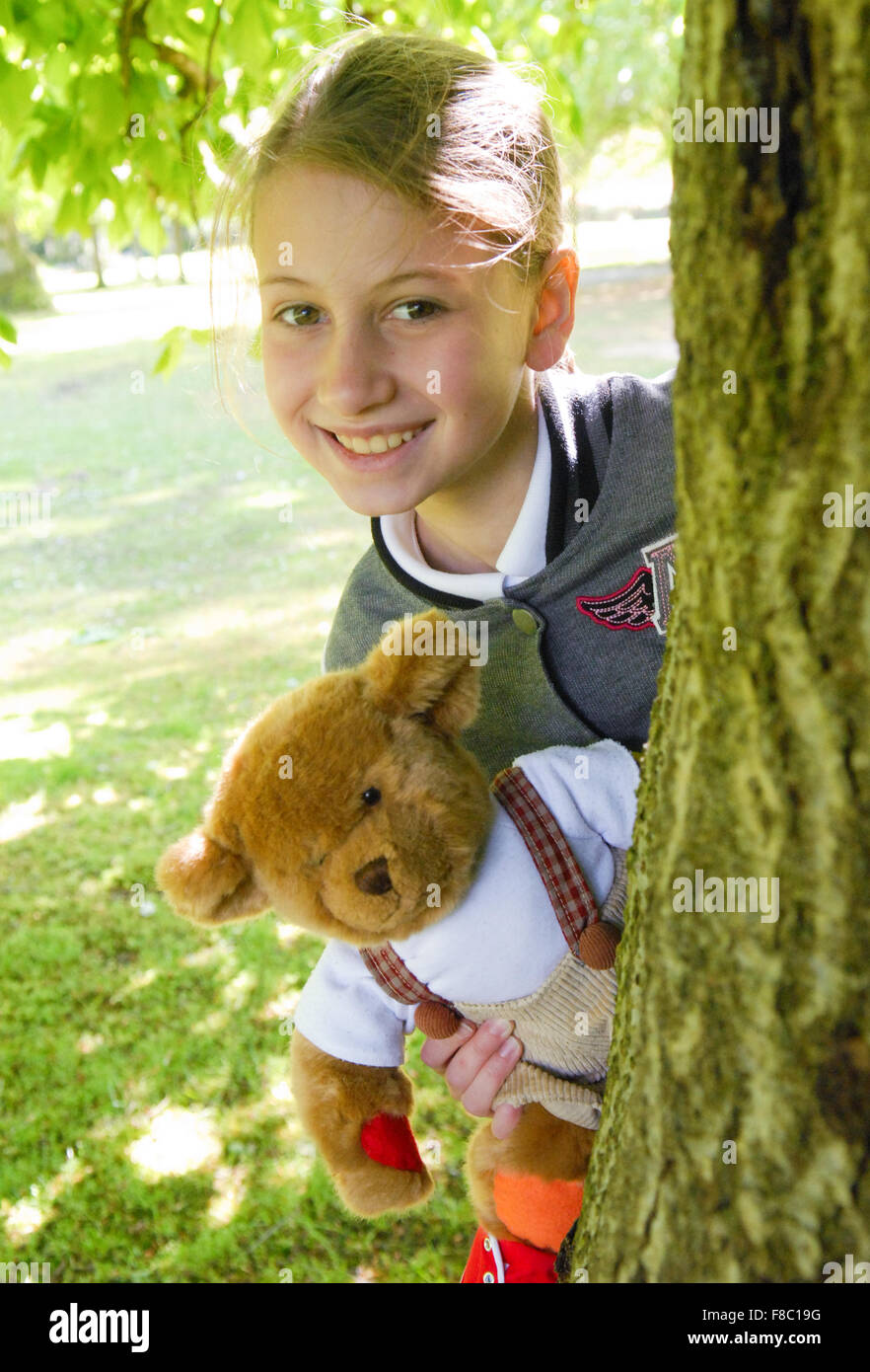 Chloe Davidson, 11, startet die Juvenile Diabetes Research Foundation Walk to Cure Diabetes 2011. Stockfoto