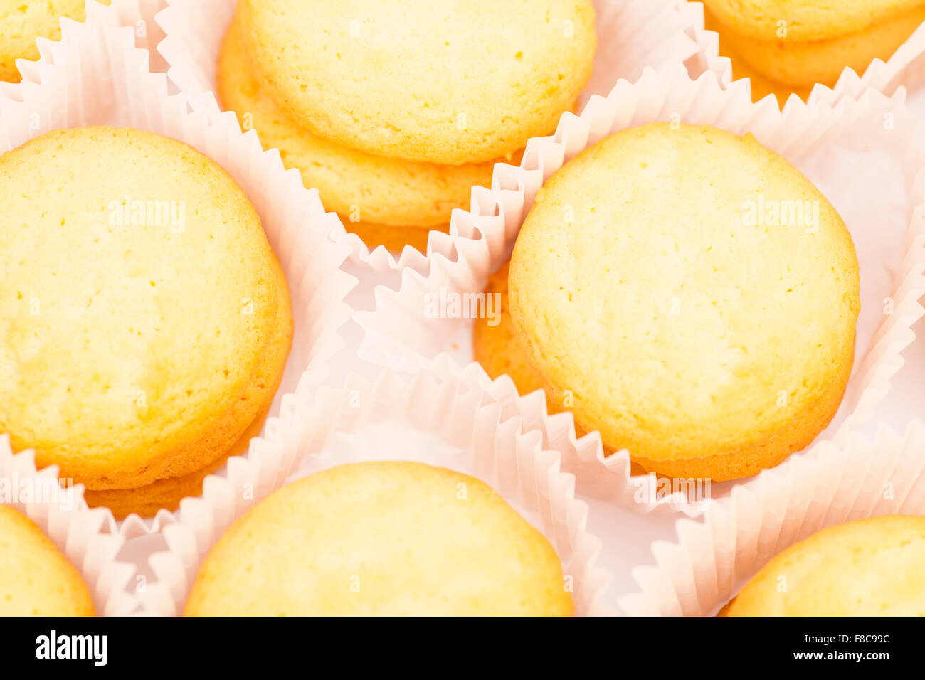 Cookies-Hintergrund Stockfoto