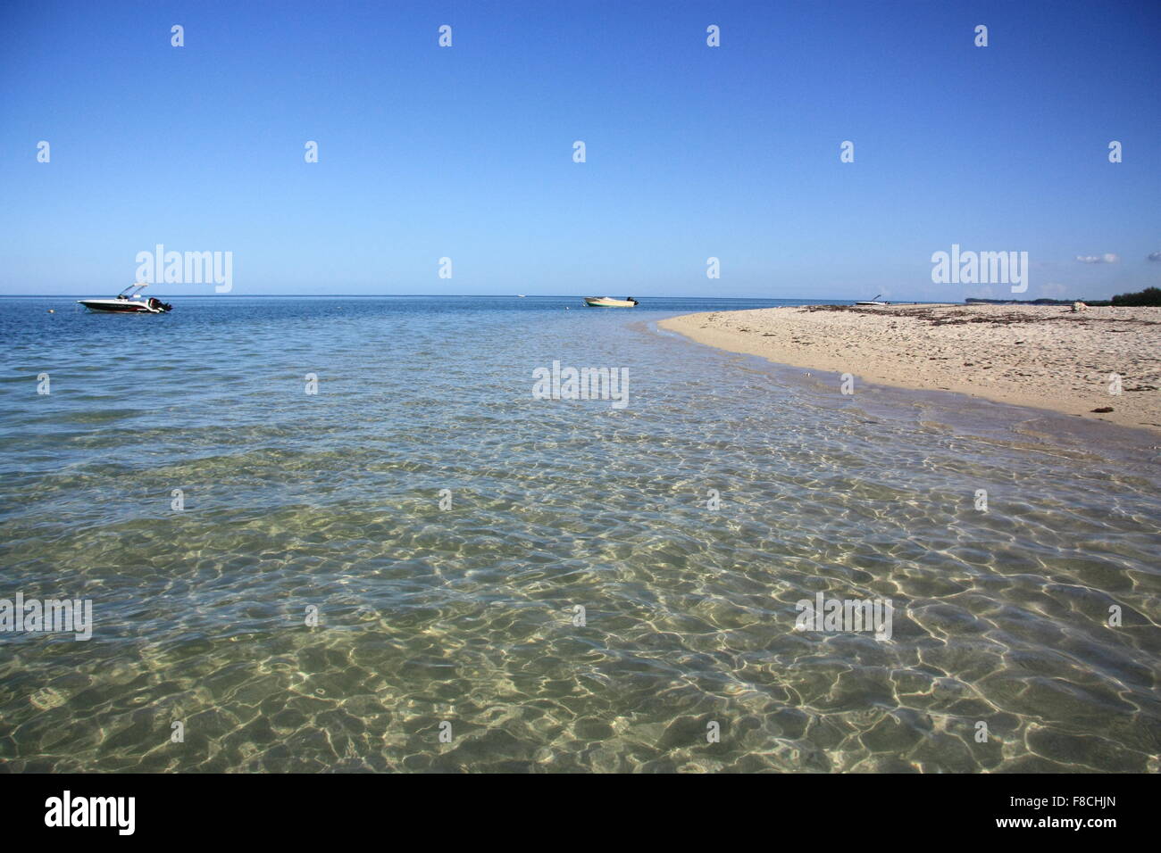 Mauritius, Indischer Ozean, Tamarin Bucht. Schöne transparente Wasser Bucht. Stockfoto