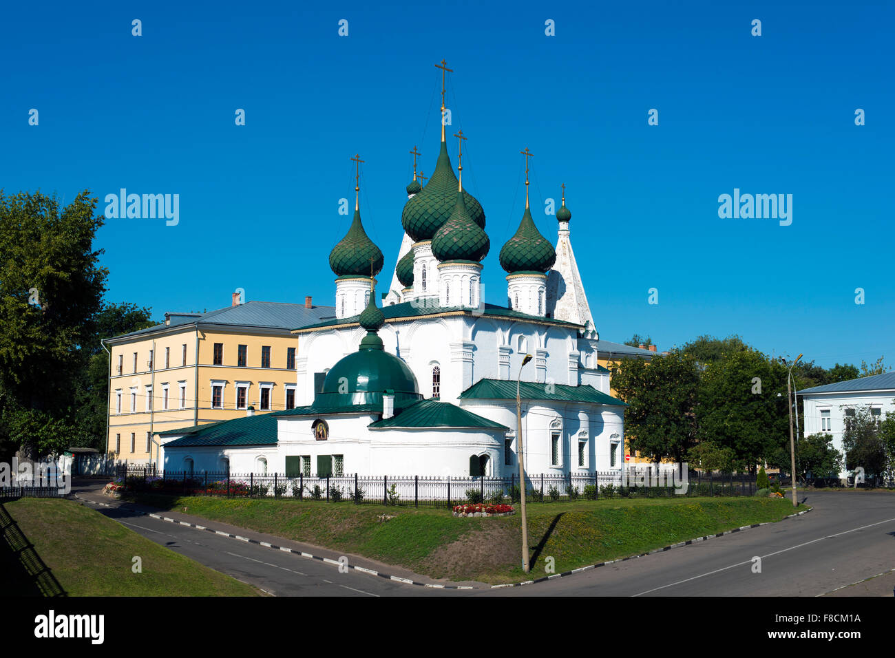 Stadtbild mit alten russischen Kirche in Jaroslawl Stockfoto