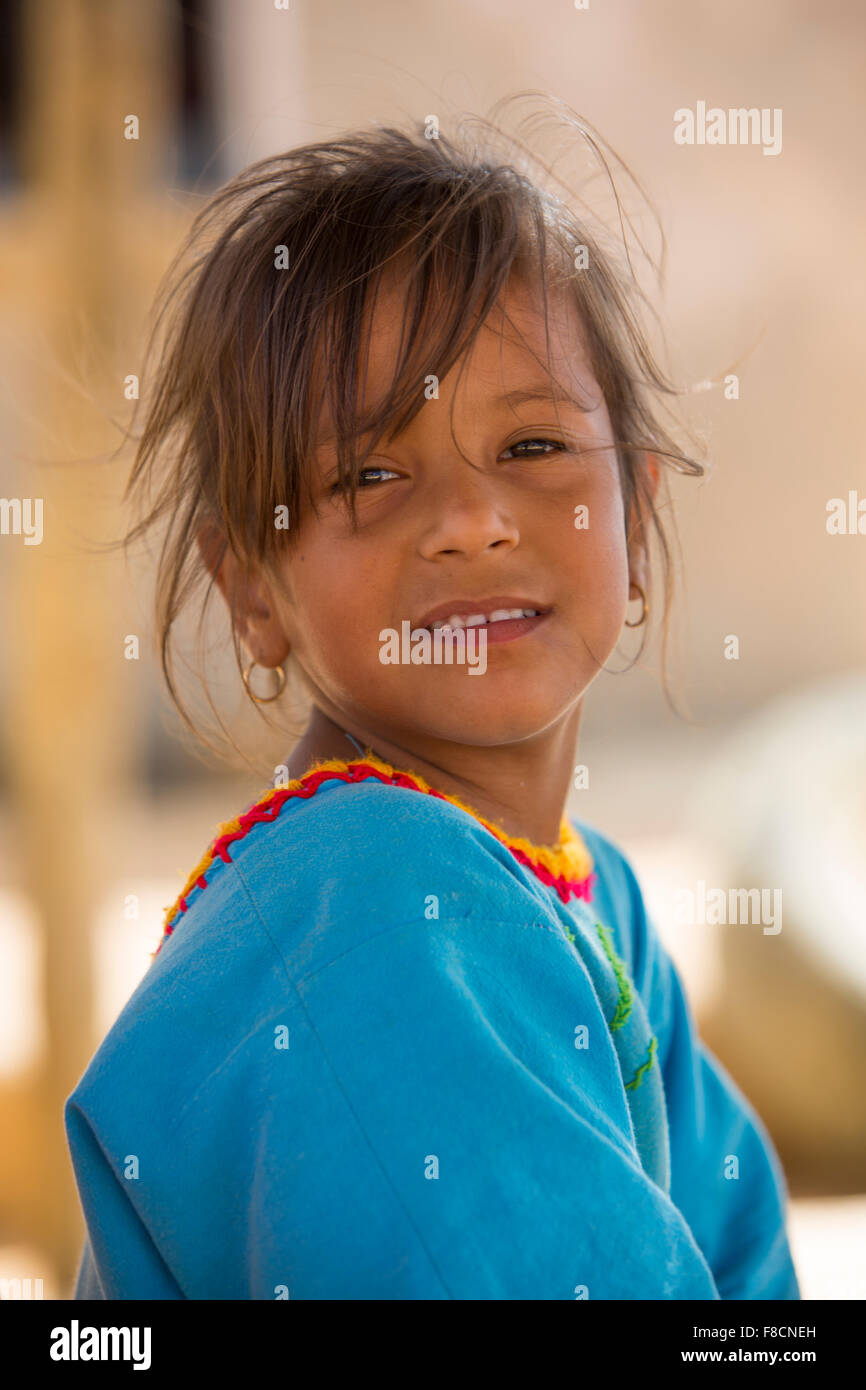 Porträt der Wayuu Inderin in Punta Gallinas Stockfoto