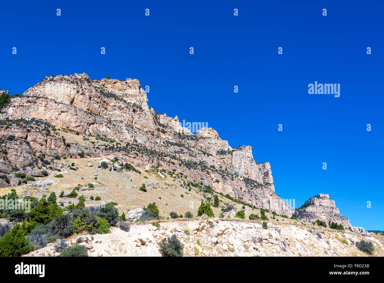 Hohe Mauern von zehn Schlaf Canyon in Wyoming, USA Stockfoto