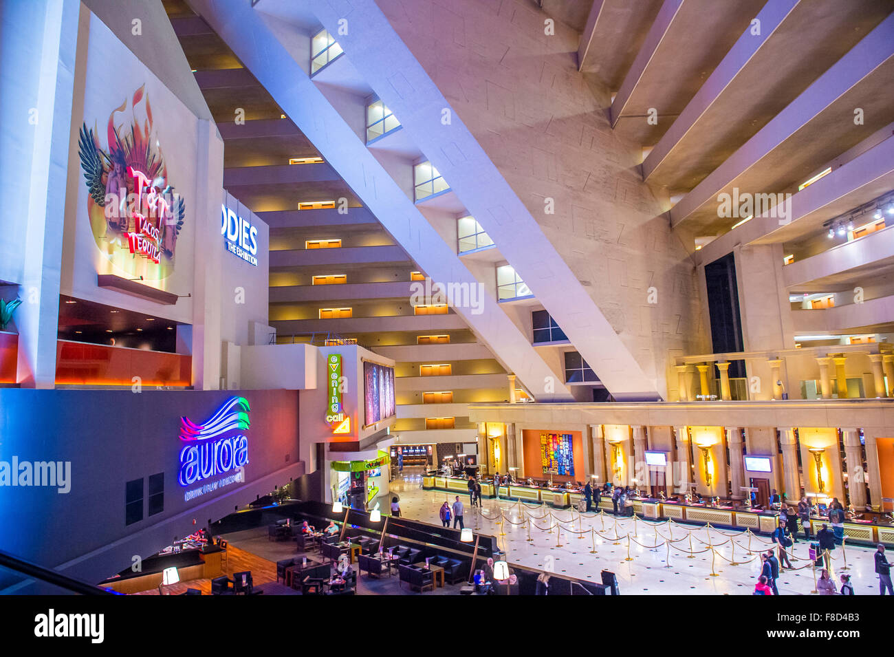 Das Luxor Hotel and Casino in Las Vegas Stockfoto
