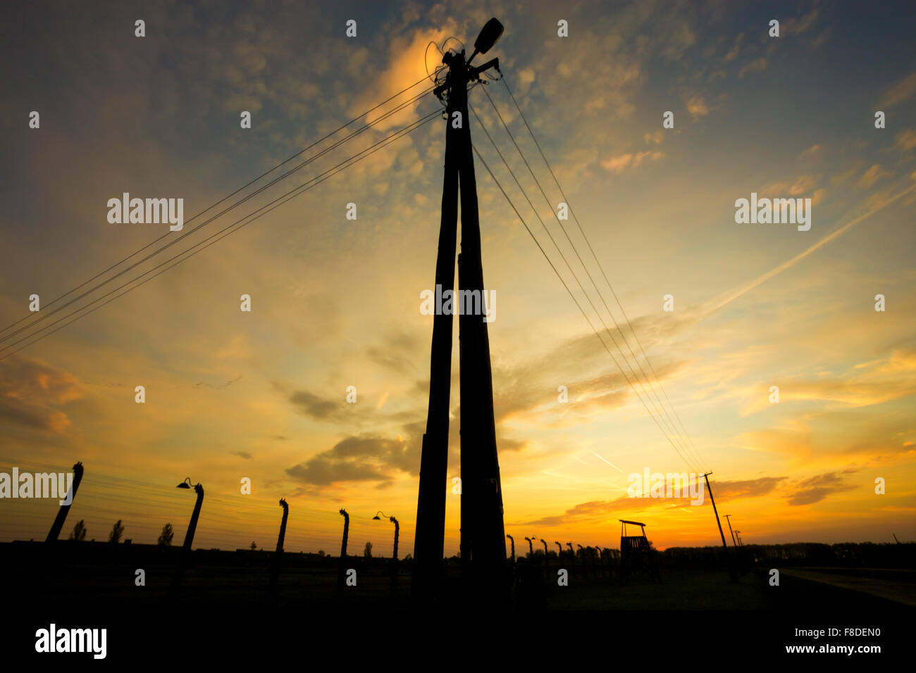 Konzentrationslager Auschwitz-Birkenau Stockfoto