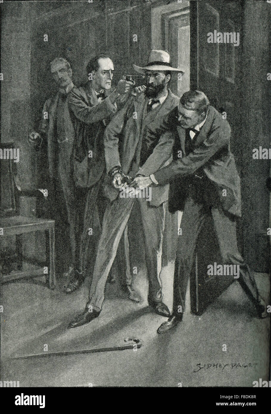 Sherlock Holmes eine Verhaftung 1903 Stockfoto