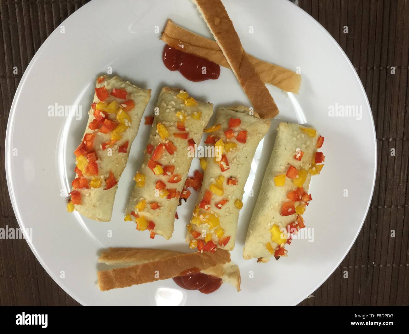 Indische süß und würzig, leichte Kost zum Frühstück Stockfoto