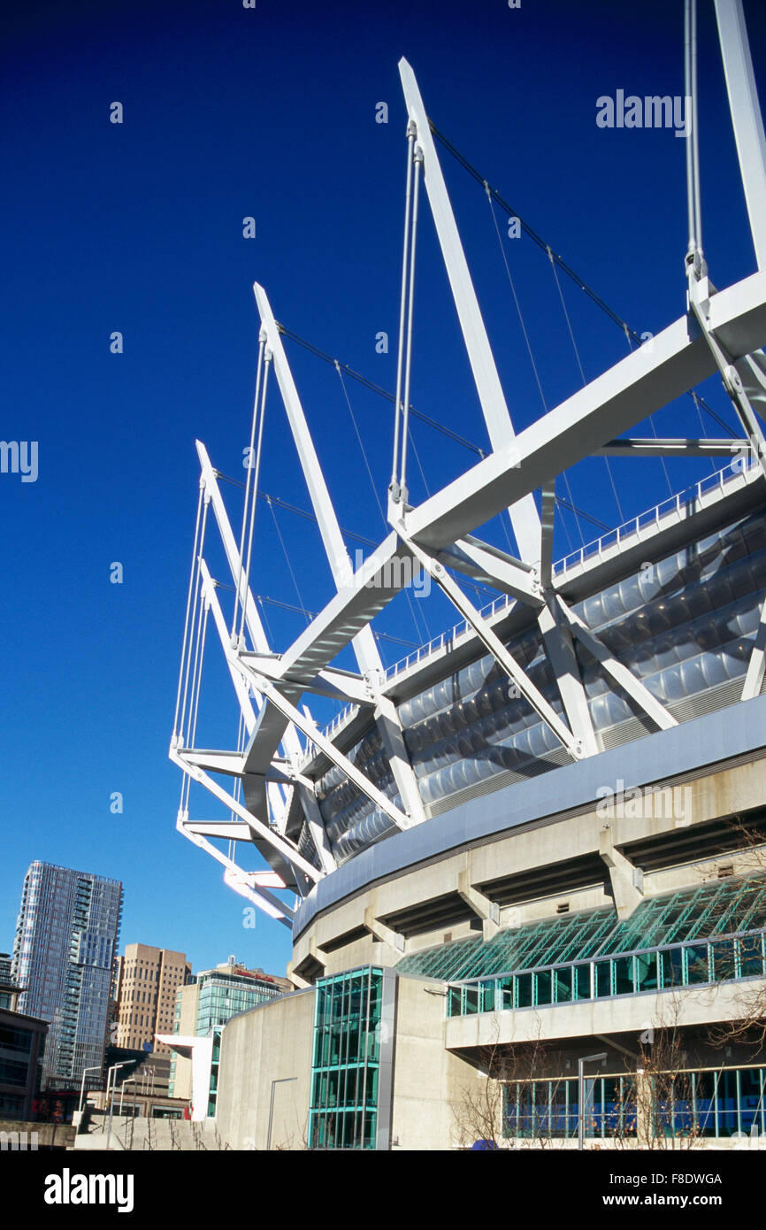 Das BC Place Stadium, Vancouver, BC, Britisch-Kolumbien, Kanada - neue Klappdach auf Sport-Arena Stockfoto