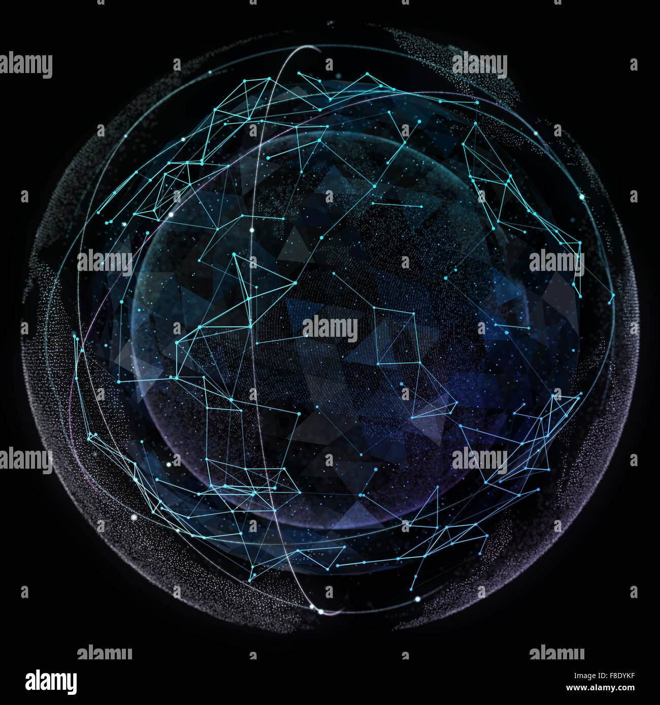 Globales Netzwerk Internet-Technologien. Digitalen Weltkarte