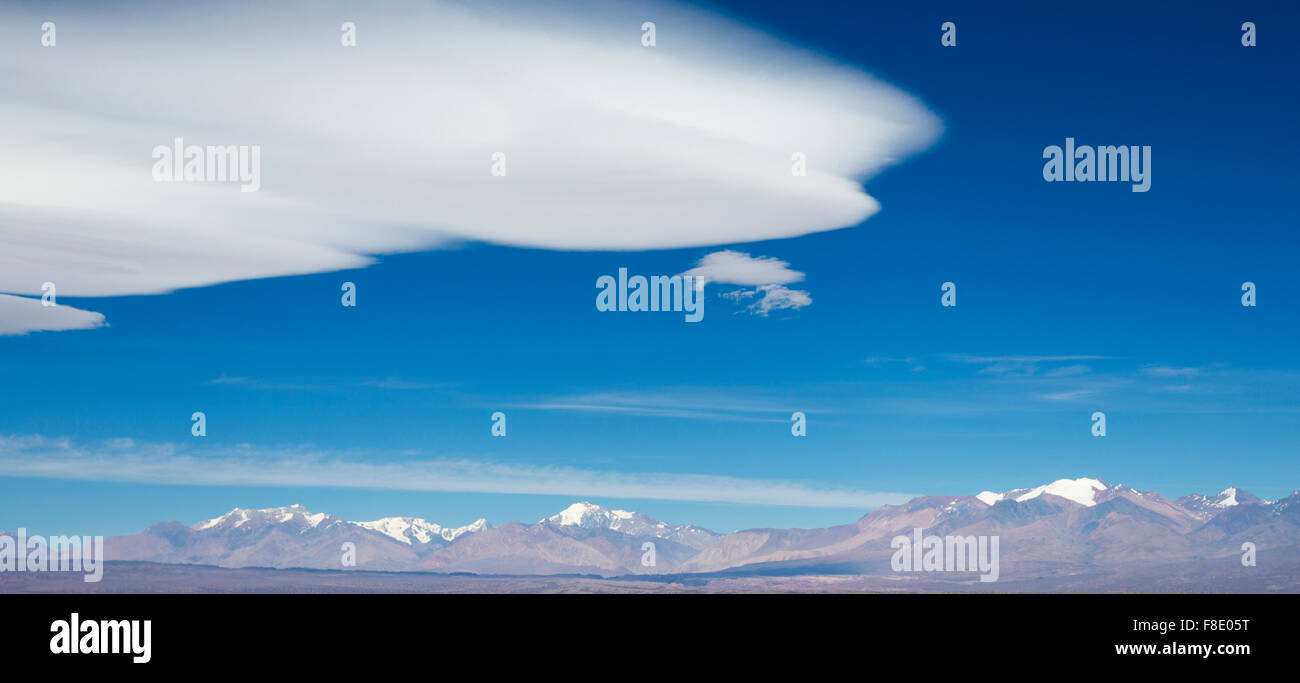 Pampa El Leoncito National Park und klaren, blauen Himmel, Argentinien Stockfoto