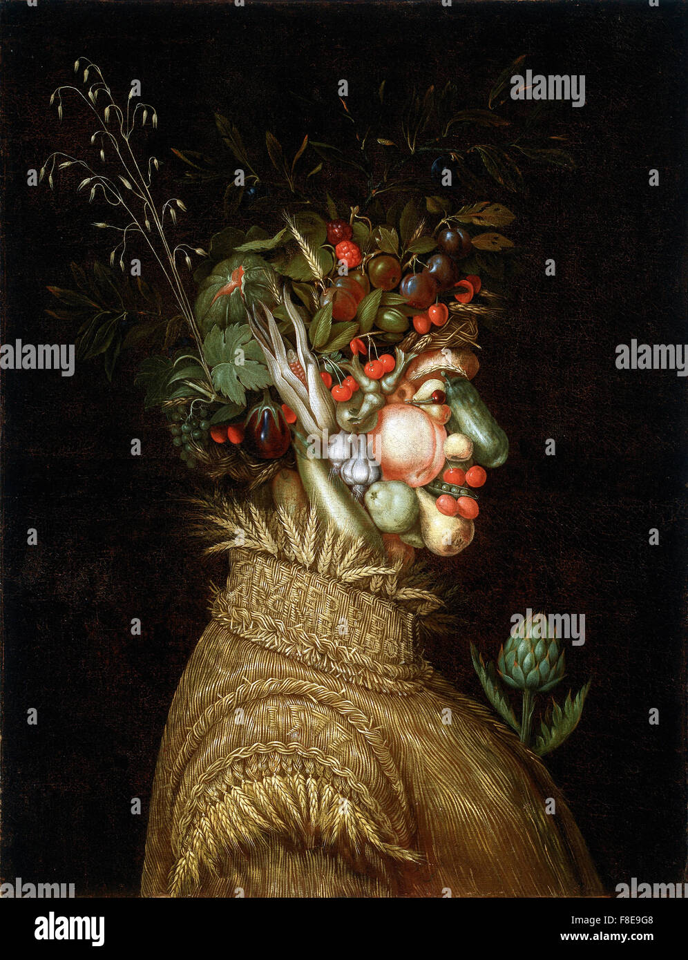 Giuseppe Arcimboldo - allegorische Porträt, Sommer Stockfoto