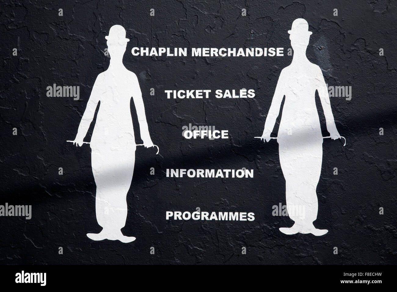 Charlie Chaplin Comedy Festival Plakat, Waterville, County Kerry, Irland Stockfoto