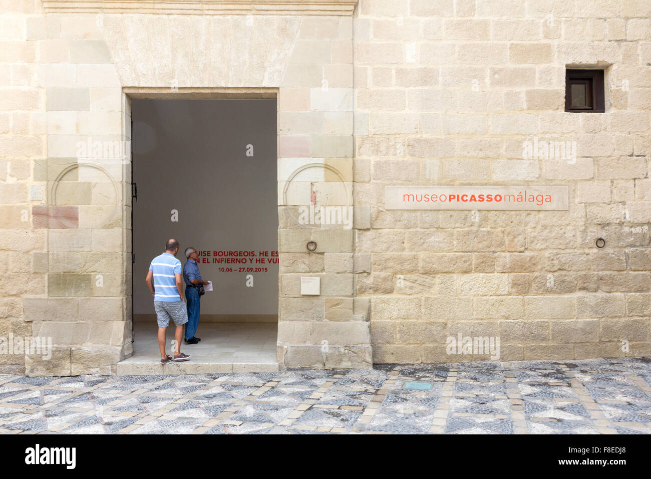 Malaga, Spanien-August 31. 2015:Entrance zum Picasso-Museum Picasso war einer der Spanien; s berühmtesten Maler. Stockfoto