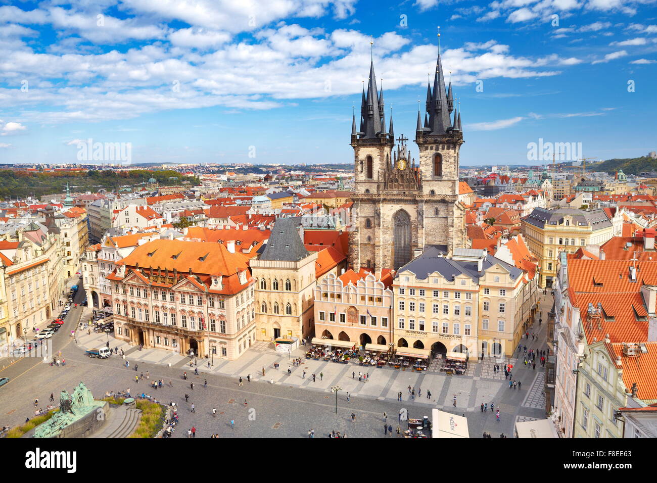 Kirche der Mutter Gottes vor Tein, Altstadt von Prag, Tschechische Republik, UNESCO Stockfoto