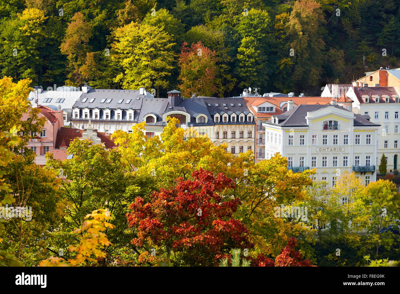 Karlovy Vary, Tschechische Republik, Europa Stockfoto