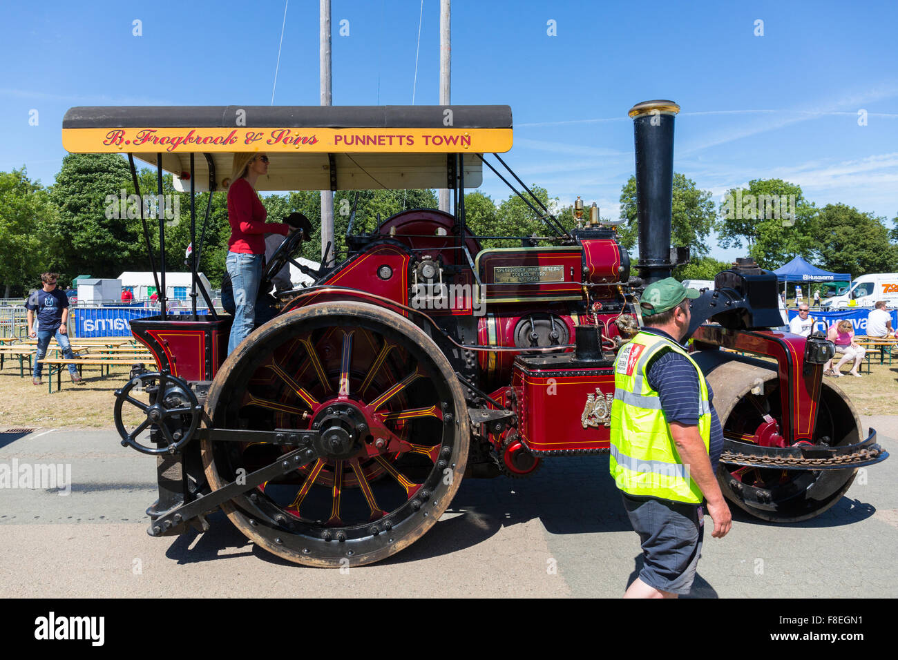 Erbe und Vintage Fahrzeugparade auf der Kent County Show 2015 Stockfoto