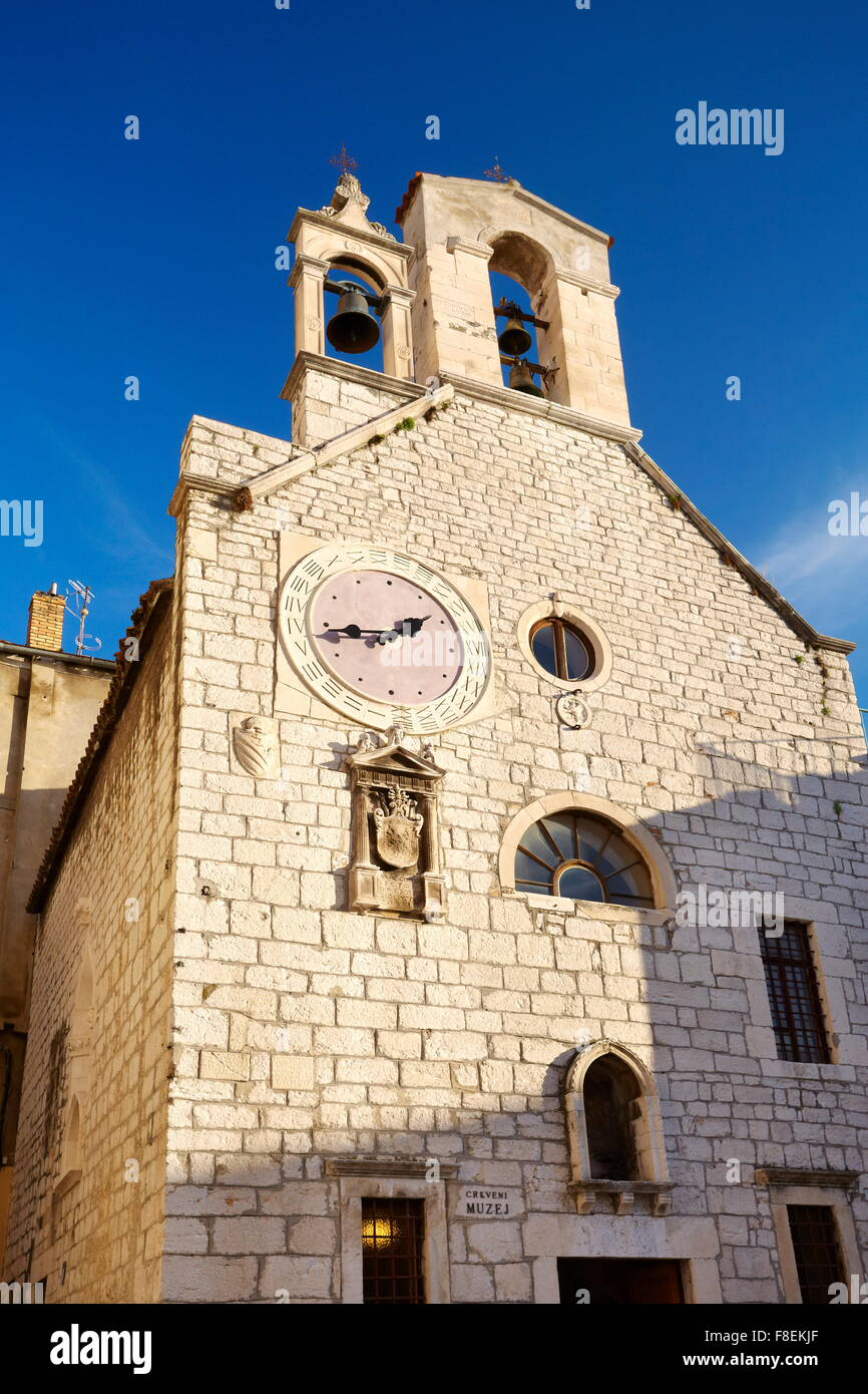 Die Kirche der Heiligen Barbara, Sibenik City, Kroatien, Europa Stockfoto