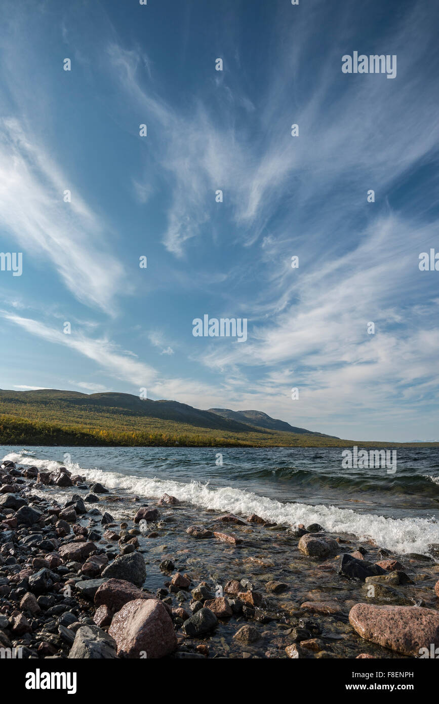 Torneträsk, Lappland, Schweden Stockfoto