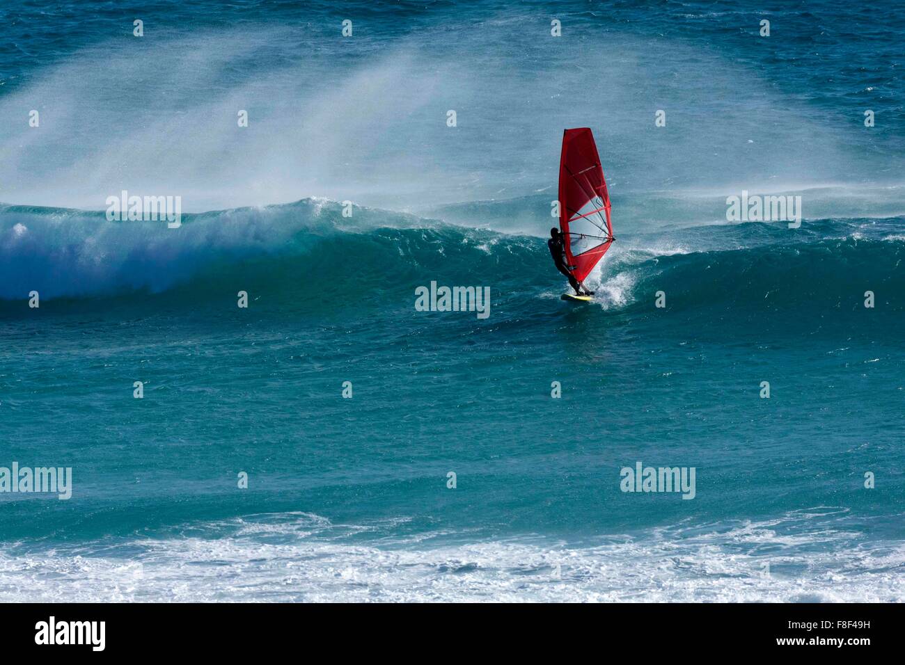 Windsurfen, Esperance Westaustralien Stockfoto