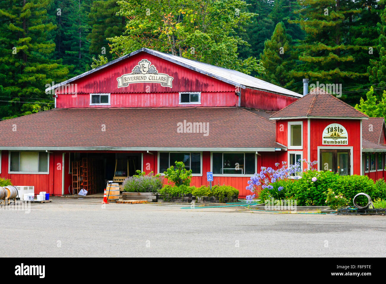 Riverbend Keller bietet den Geschmack von Humboldt County in Kalifornien Stockfoto