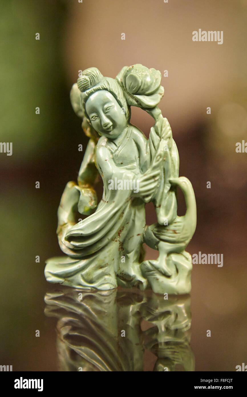 Chinesische jade-statue Stockfoto
