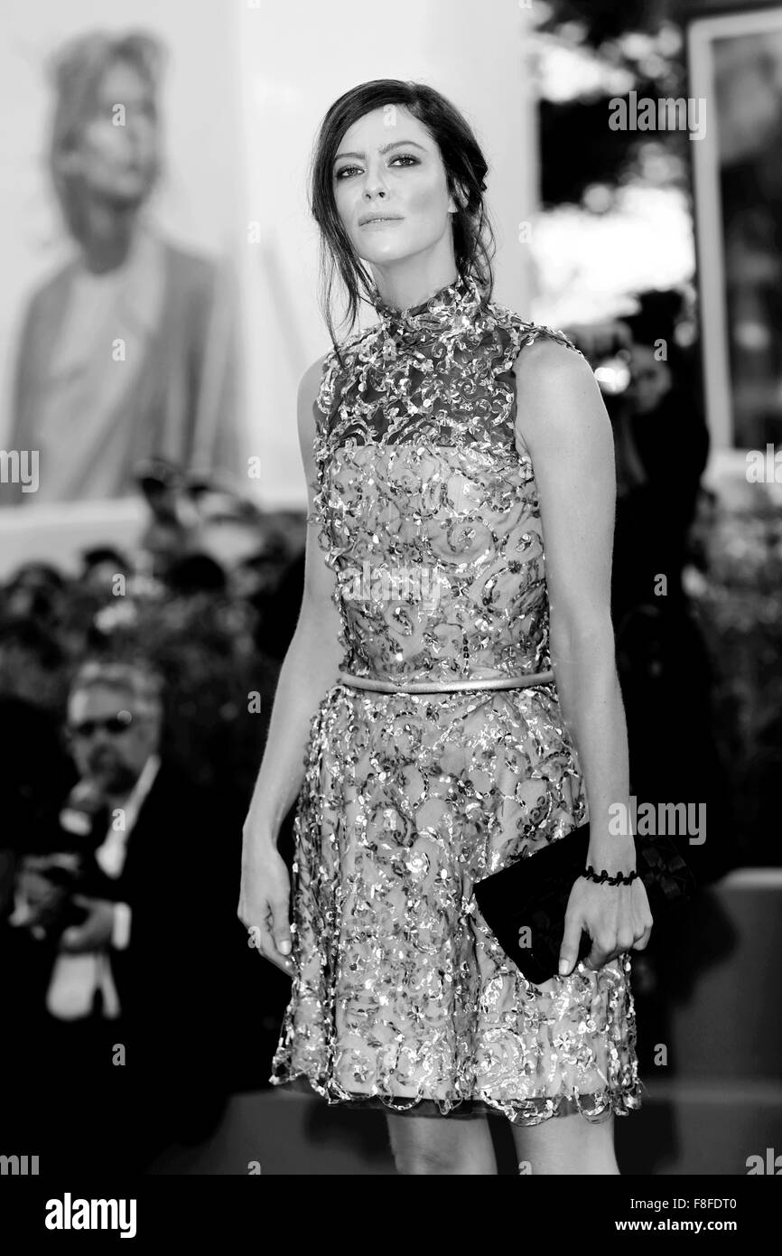 Venedig, Italien - SEPTEMBER 6: Anna Mouglalis besucht die Premiere von "A bigger Splash" während des 72. Venedig Film Festival Stockfoto