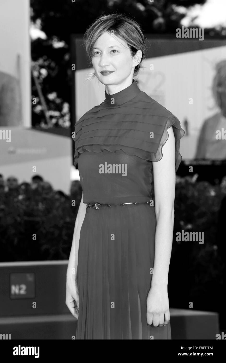 Venedig, Italien - 8. SEPTEMBER: Alba Rohrwacher besucht die Premiere von "Blut von meinem Blut" während des 72. Venedig Film Festival Stockfoto