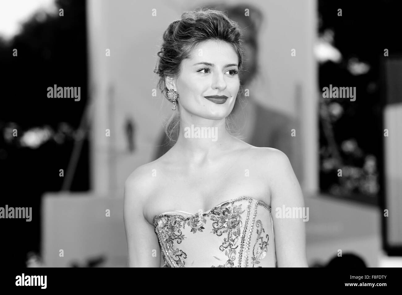 Venedig, Italien - 8. SEPTEMBER: Lidya Liberman besucht die Premiere von "Blut von meinem Blut" während des 72. Venedig Film Festival Stockfoto