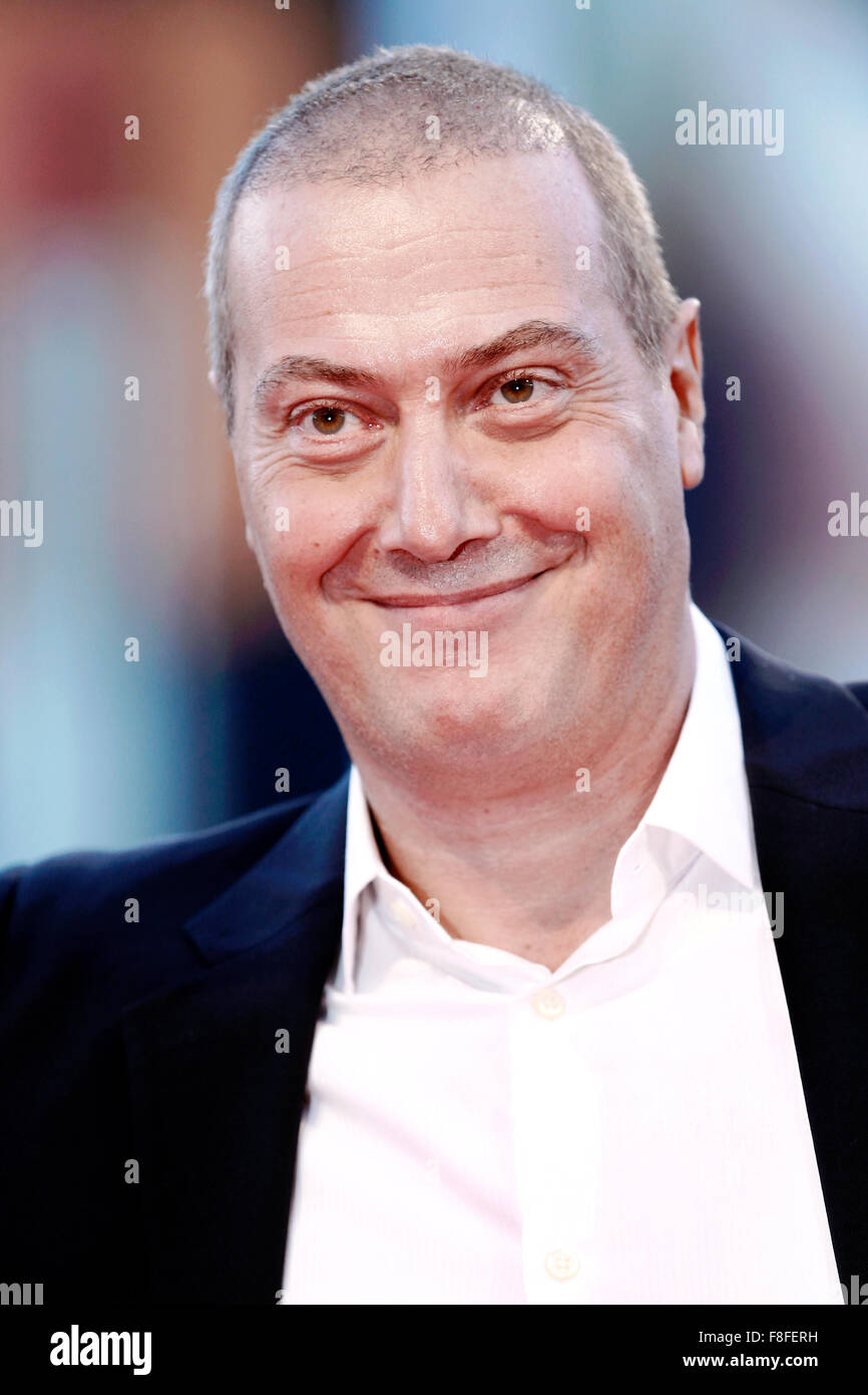 Venedig, Italien - SEPTEMBER 6: Corrado Guzzanti besucht die Premiere von "A Bigger Splash" während des 72. Venedig Film Festival Stockfoto