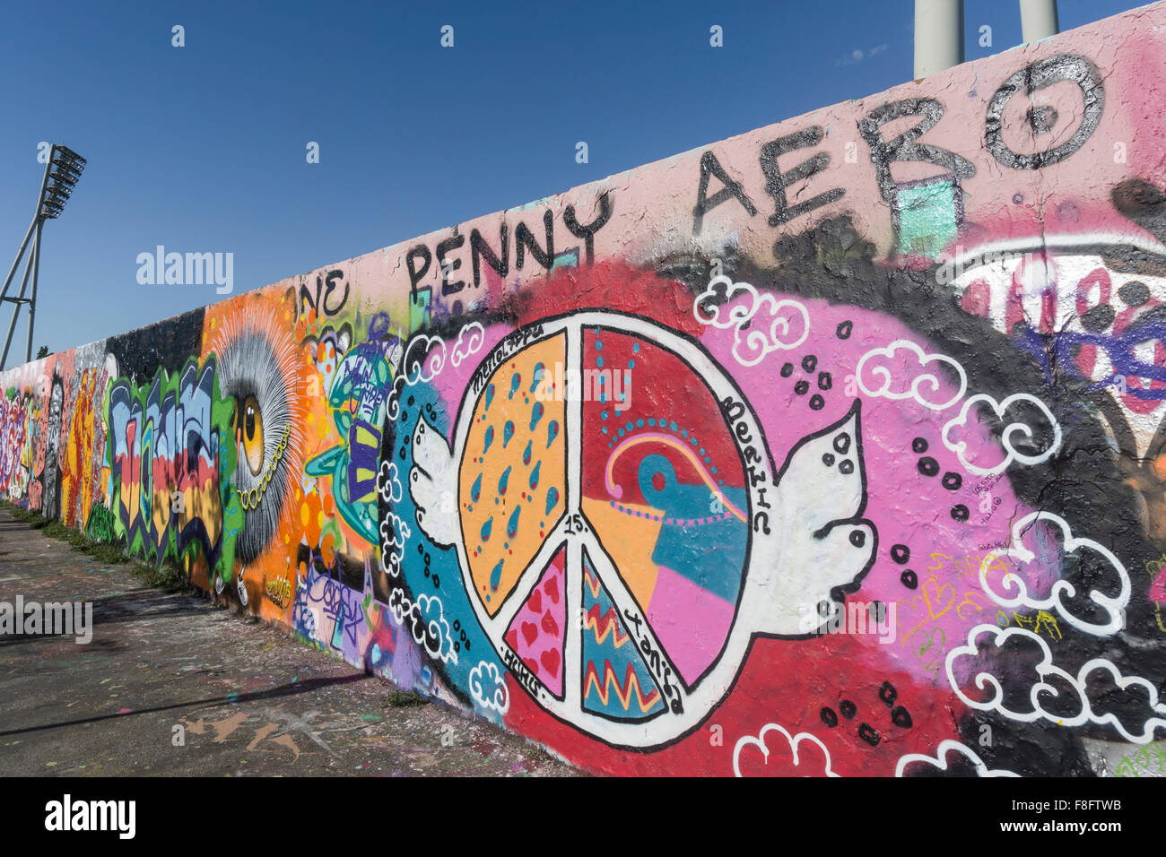 Graffiti, Mauerpark, Prenzlauer Berg, Berlin Stockfoto
