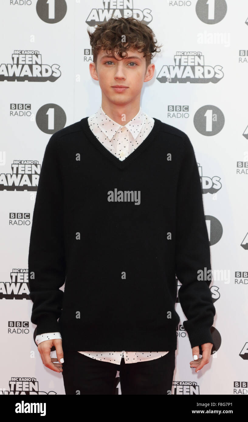 BBC Radio 1 Teen Awards in der SSE Wembley Arena, London mit: Troye Sivan wo: London, Vereinigtes Königreich bei: 8. November 2015 Stockfoto