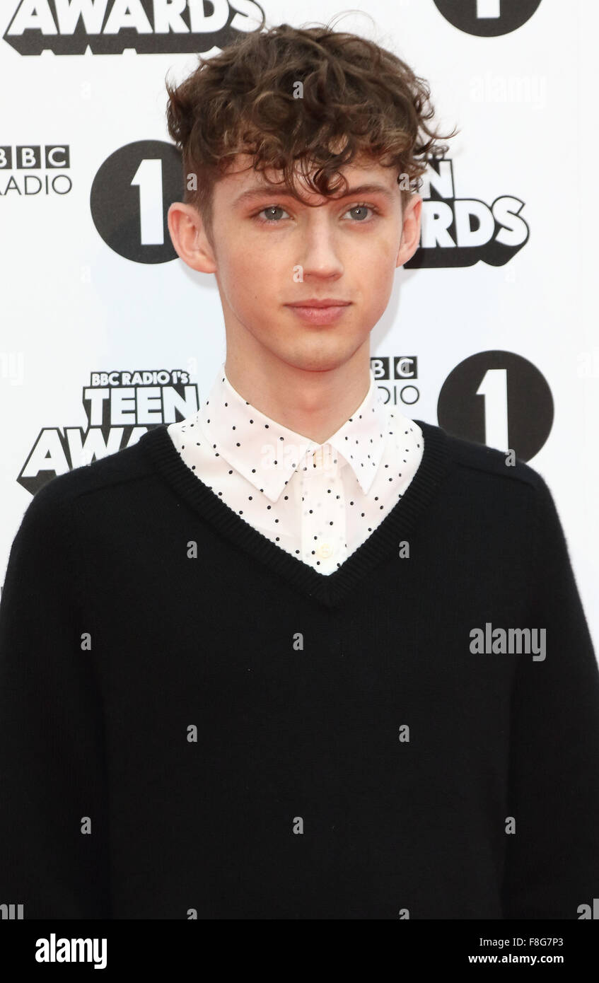 BBC Radio 1 Teen Awards in der SSE Wembley Arena, London mit: Troye Sivan wo: London, Vereinigtes Königreich bei: 8. November 2015 Stockfoto