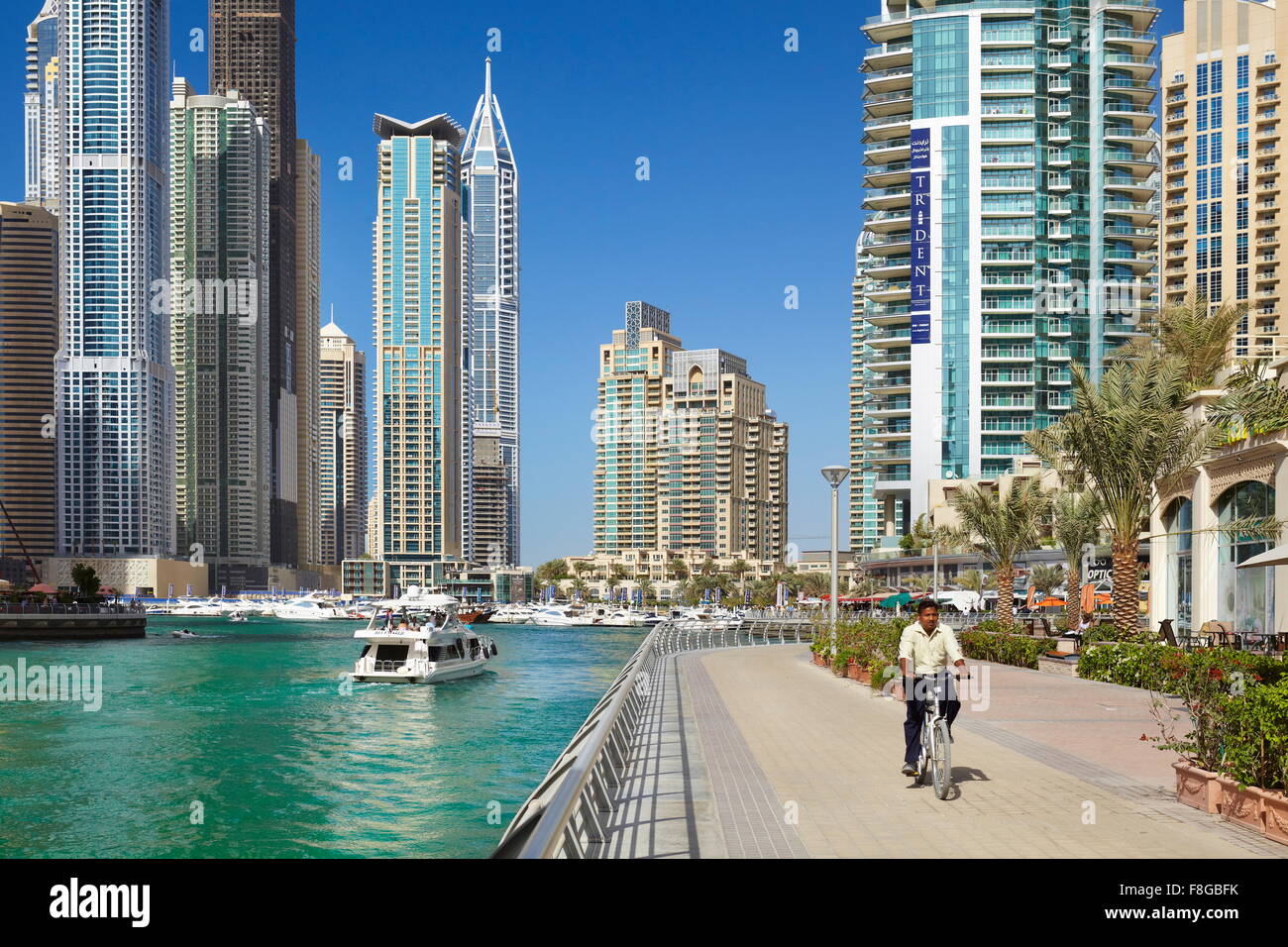 Cityscape Dubai - Marina, Vereinigte Arabische Emirate Stockfoto