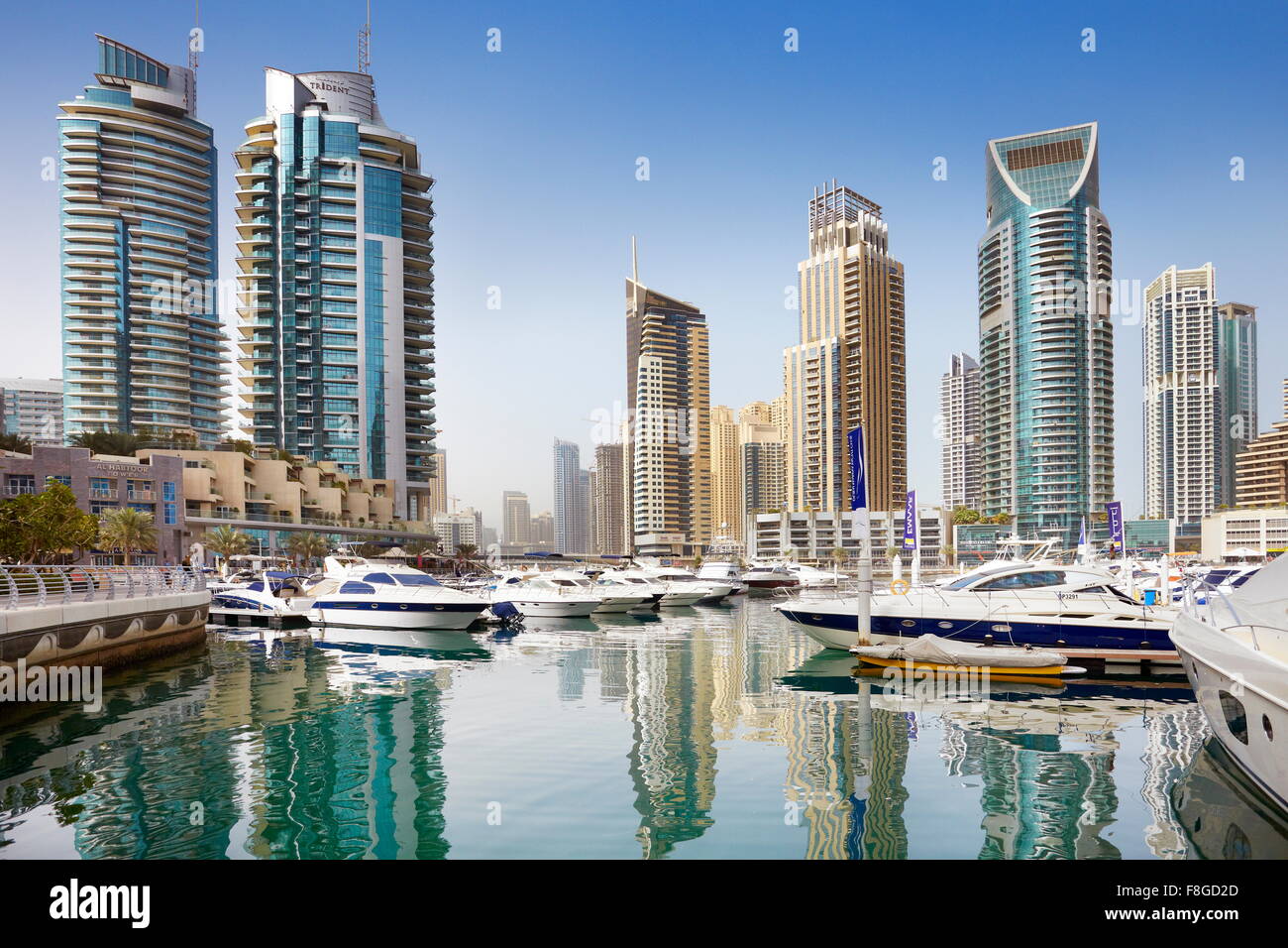 Dubai City - Marina, Vereinigte Arabische Emirate Stockfoto