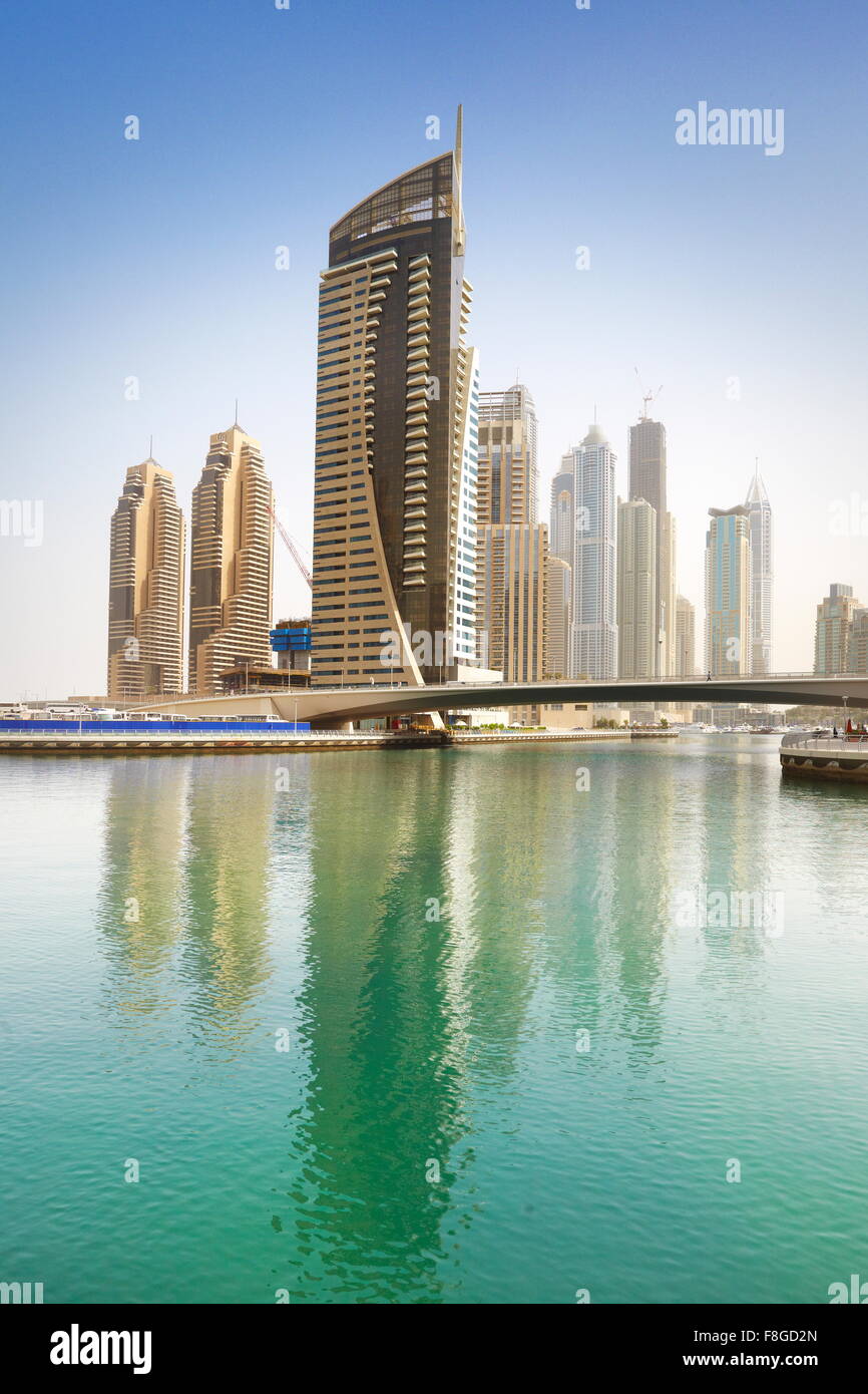 Dubai City - Marina, Vereinigte Arabische Emirate Stockfoto