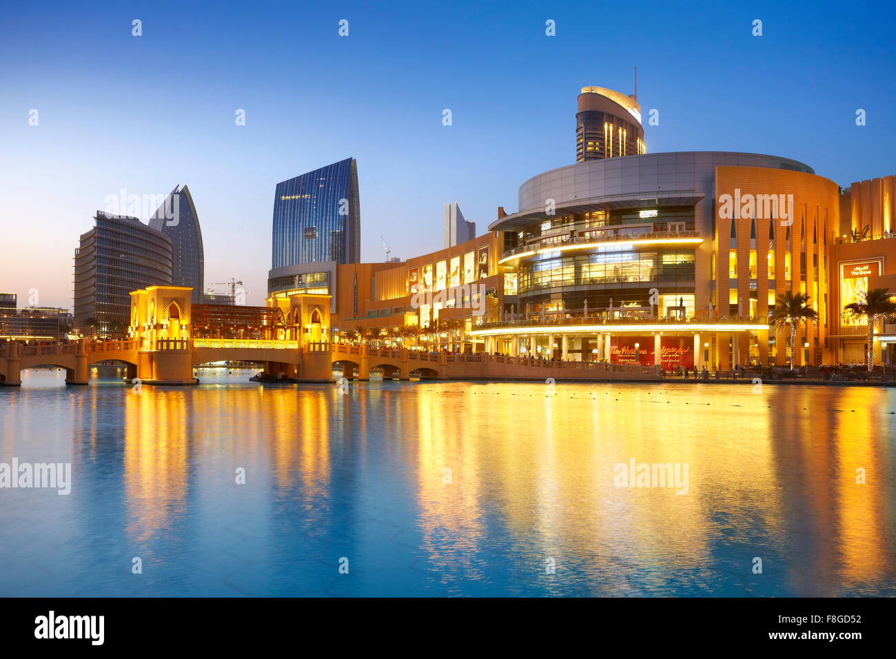 Dubai City - Dubai Mall, Vereinigte Arabische Emirate Stockfoto