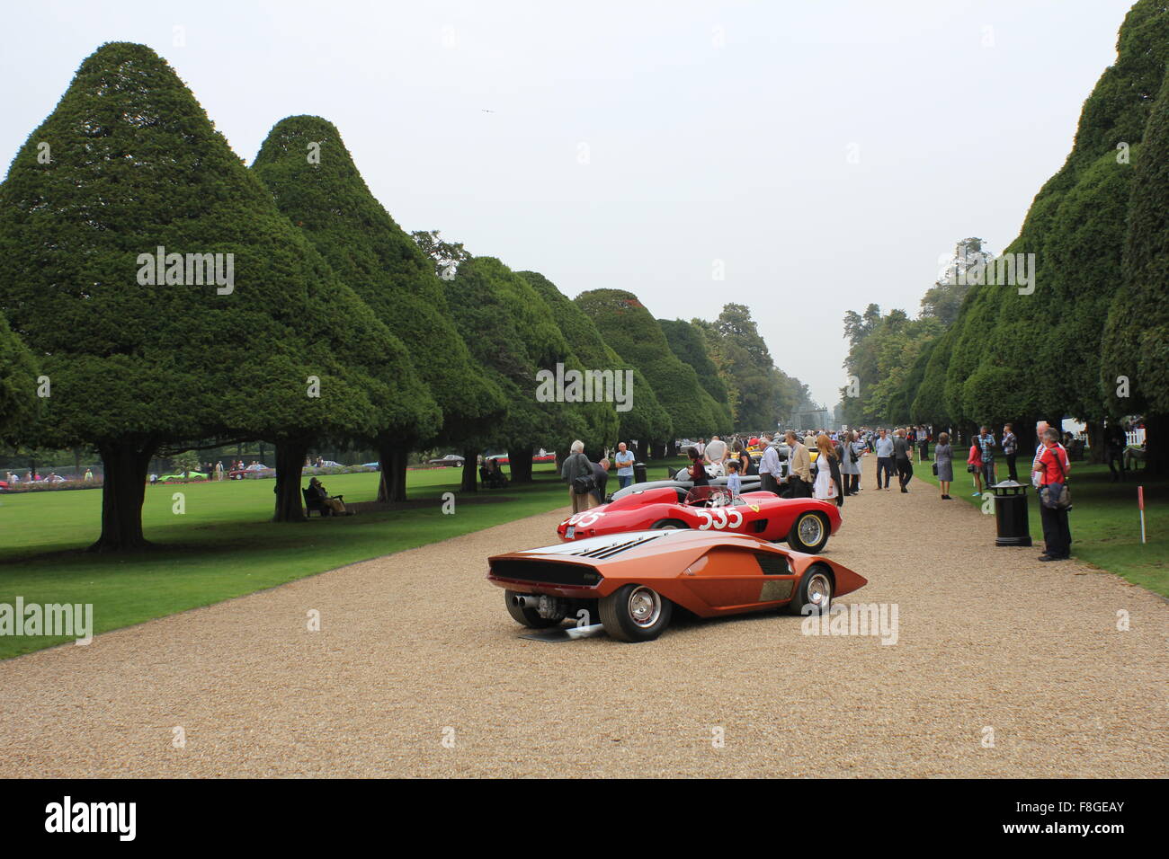 Lancia Stratos Zero Bertone Konzept bei dem Concours Elegance statt im Hampton Court Palace, UK Stockfoto