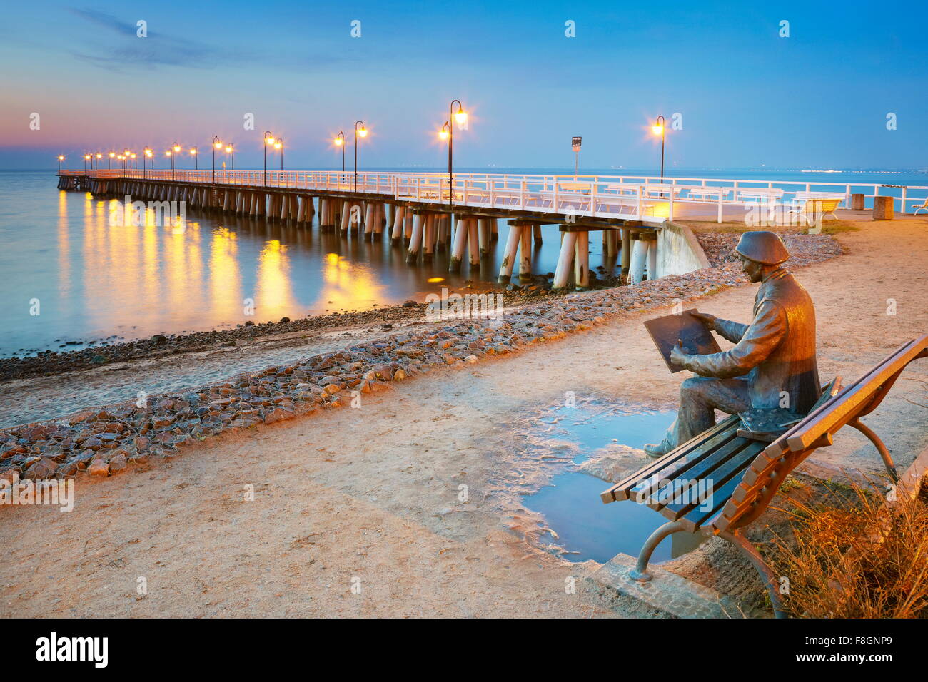 Ostsee, Gdynia Orlowo, Pommern, Polen Stockfoto