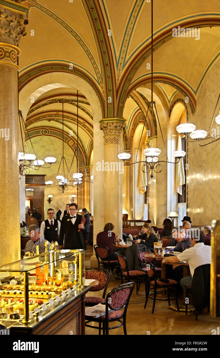 Das legendäre Café Central in Innere Stadt (Innere Stadt), Wien, Österreich. Stockfoto