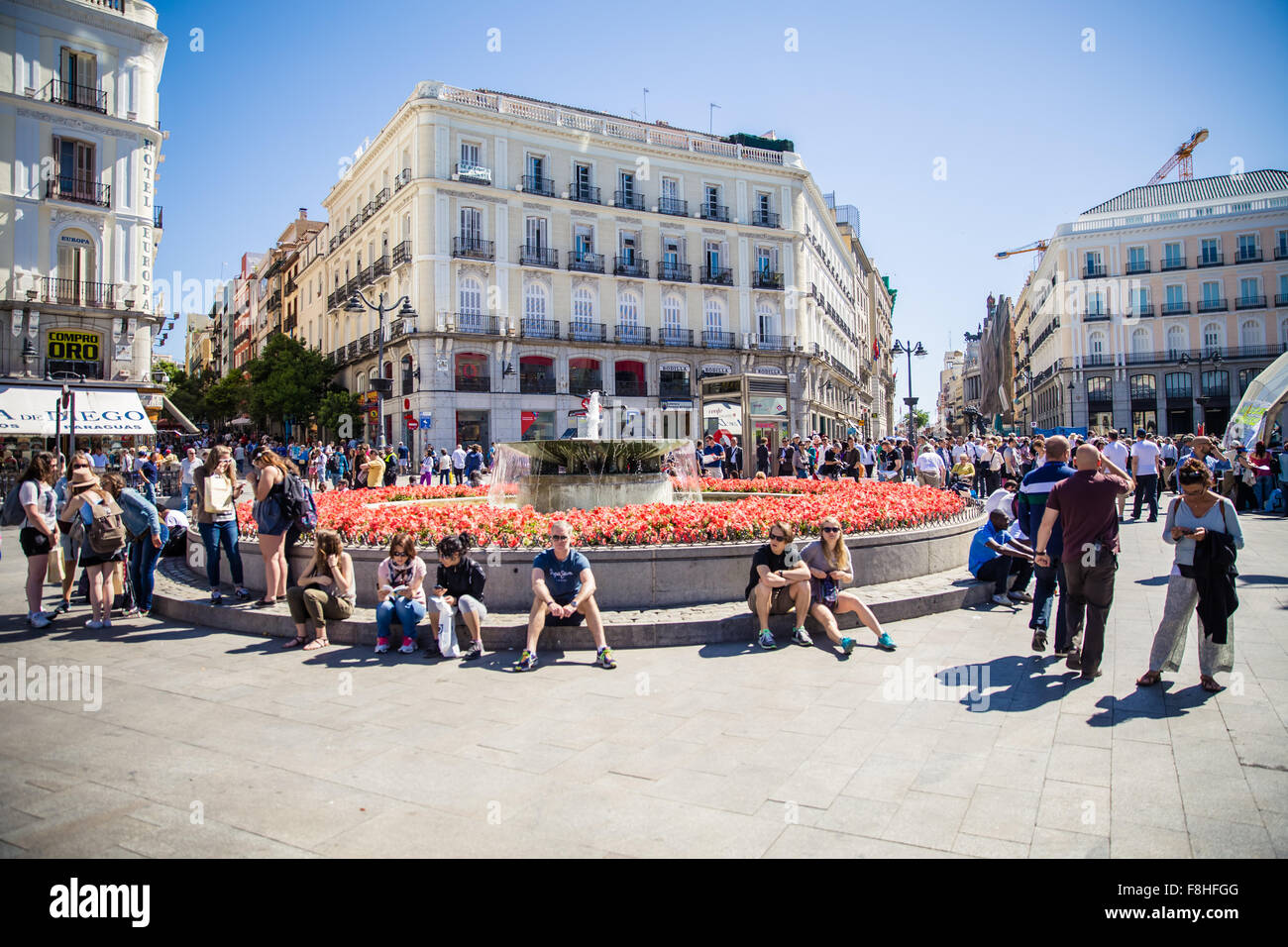 Madrid, Spanien - 15. Mai 2015, Walking Trog der Stadt von Madrid Stockfoto