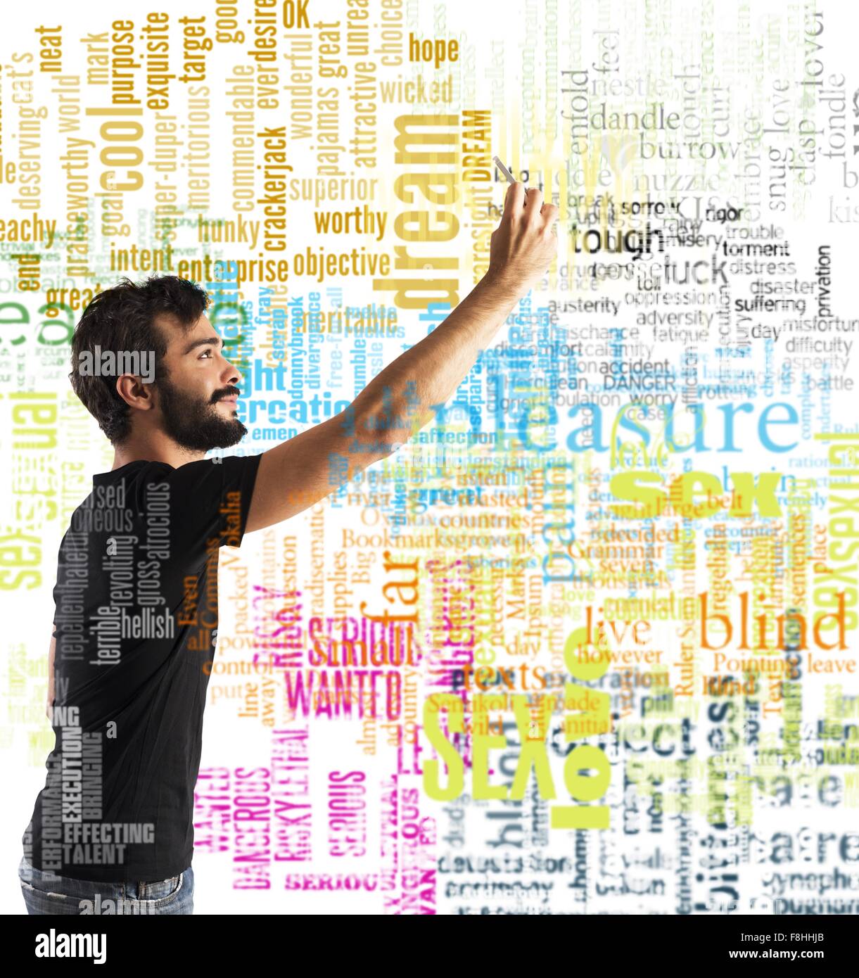 Chat-Handy Stockfoto