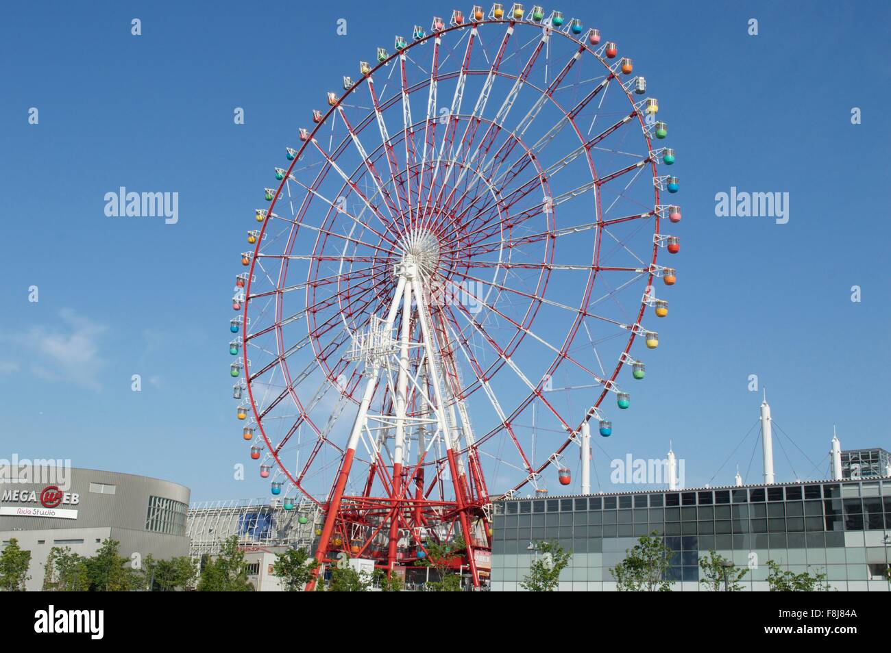 Ein Riesenrad für Fahrt in Tokio Stockfoto