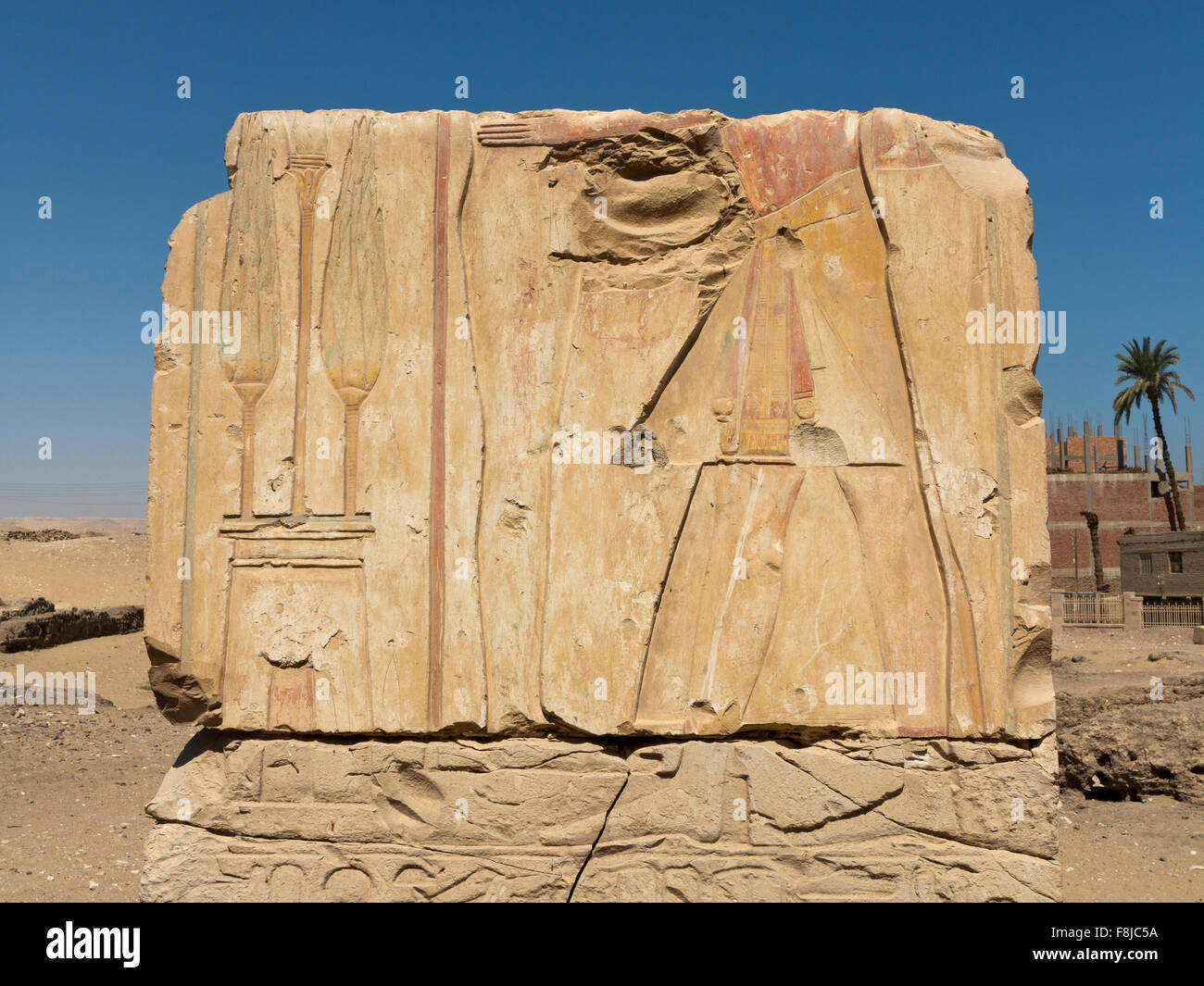 Der Tempel von Ramses II in der Nähe der Tempel von Sethos ich an Abydos, Ägypten Stockfoto