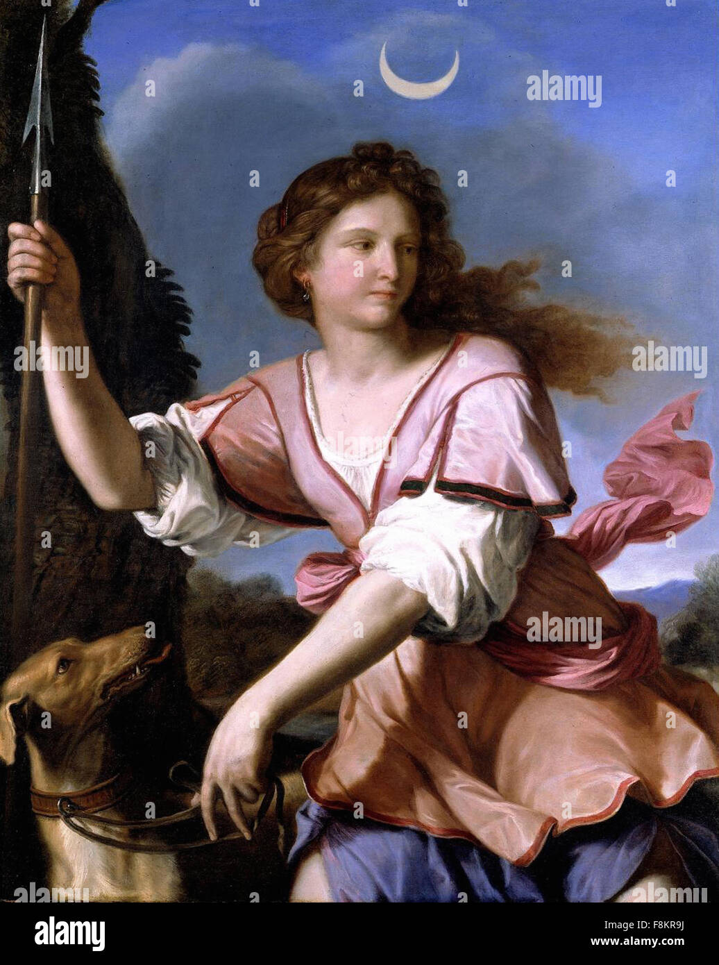 Giovanni Francesco Barbieri - Guercino - Diana die Jägerin Stockfoto