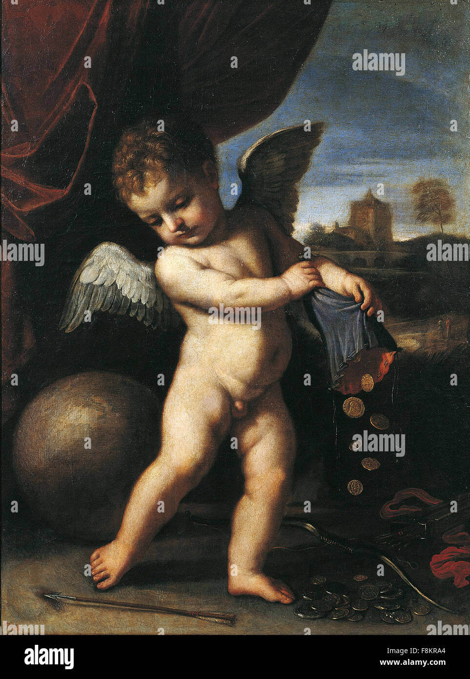 Giovanni Francesco Barbieri - Guercino - El Amor Desinteresado Stockfoto