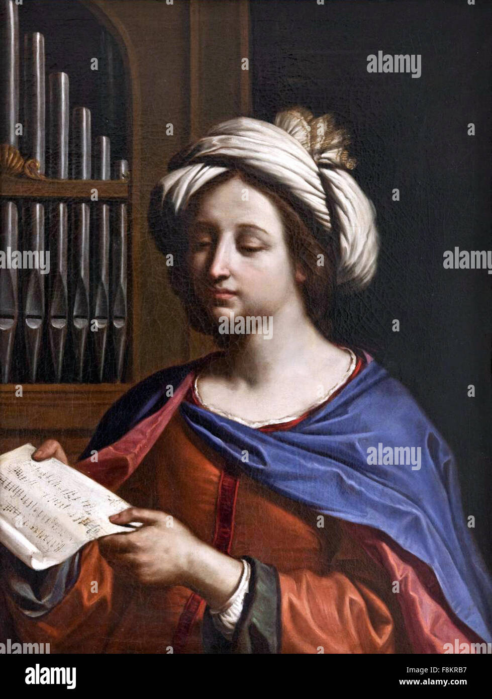 Giovanni Francesco Barbieri - Guercino - Saint Cecile Stockfoto